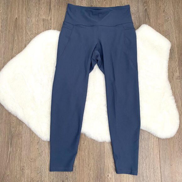 Old Navy Blue Powersoft Leggings - Picture 2 of 4